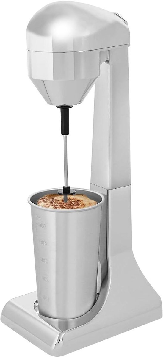 Milkshake Machine - Staande Mixer - Dranken Mixen - Twee Snelheden - 500 ml - Zilver