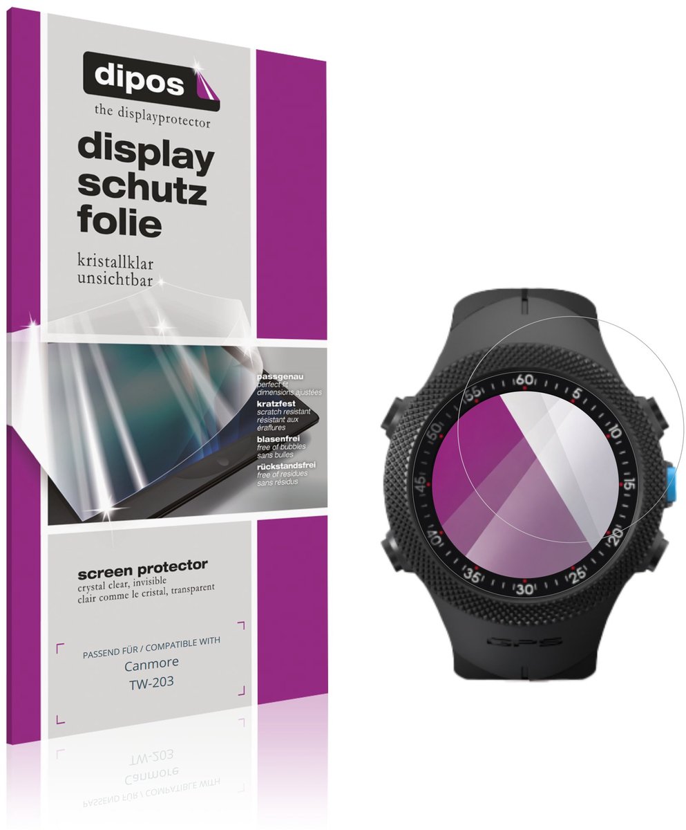 dipos – 6x Beschermfolie geschikt voor Canmore TW-203 | Krasbestendige & heldere Screenprotector Ultra-Thin