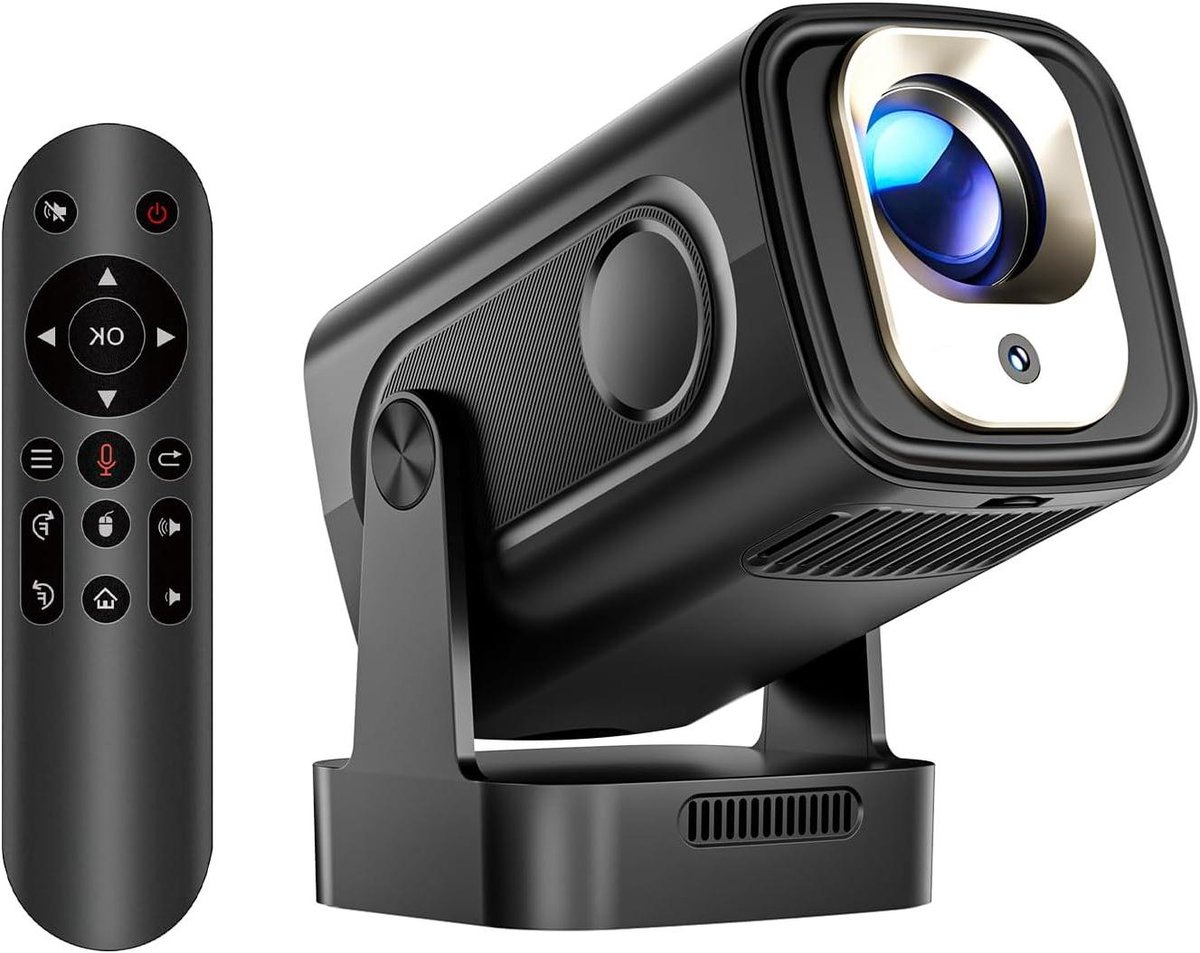 Mini Projector - Draagbare Beamer - Thuisbioscoop Creëren - Ingebouwd Android Systeem - 150 Inch Scherm - Wit