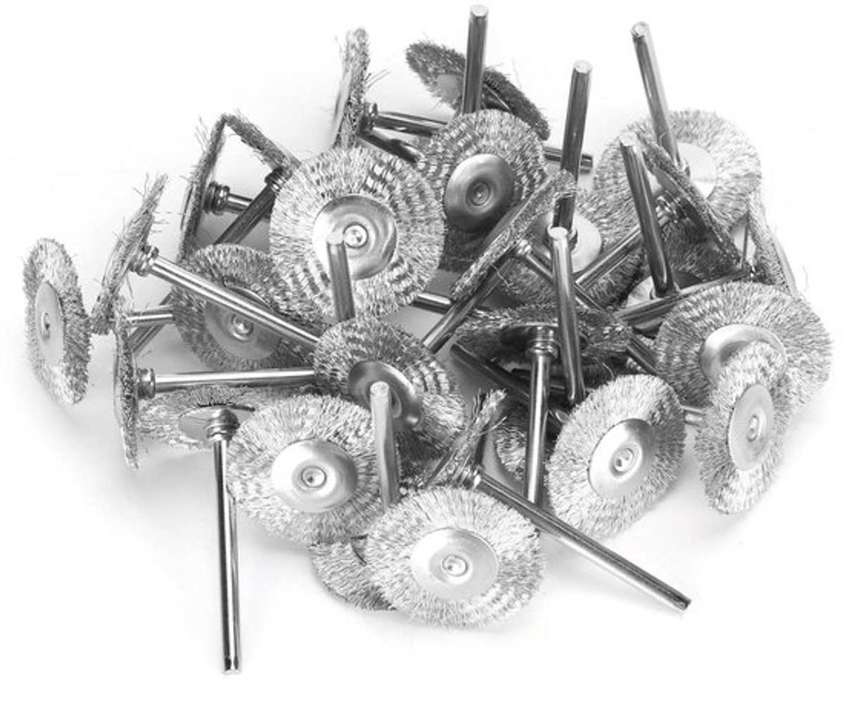 Dailygoody metalen roterende borstelset, 30 stukken