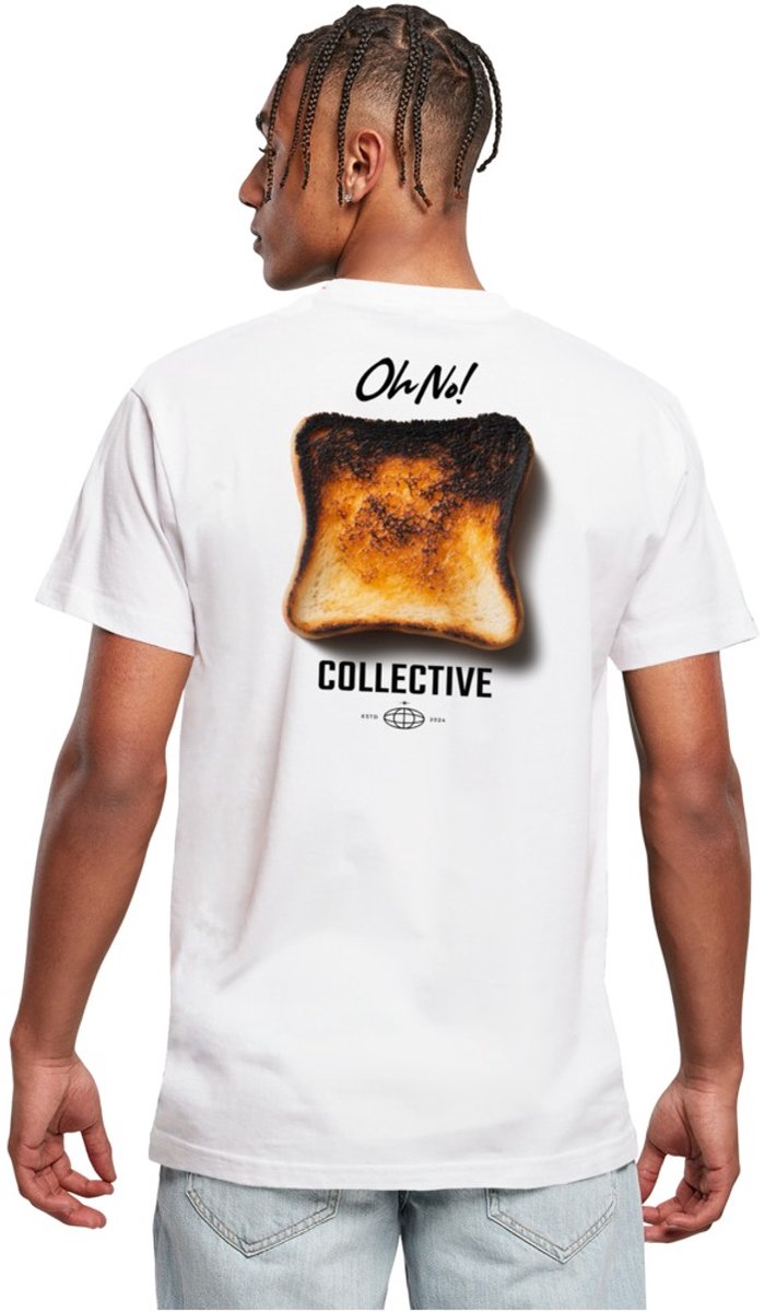 Mister Tee Burned Toast Heren Tshirt L Wit