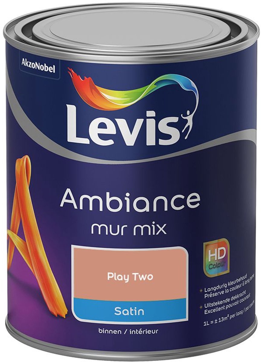 Levis - Ambiance Mur Satin Mix - Play Two - Mengverf - 1 L