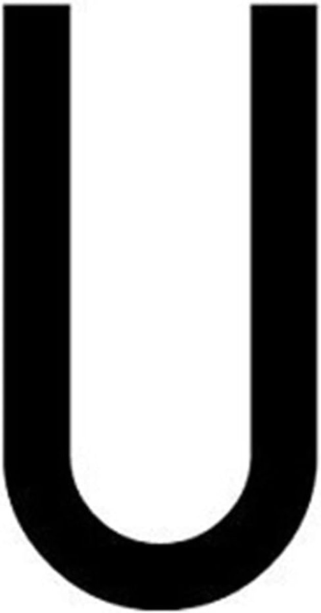 Huisnummer Bord - Adres Letter - Huis Identificatie - Modern Art Deco - 30 cm Hoog - Acryl U