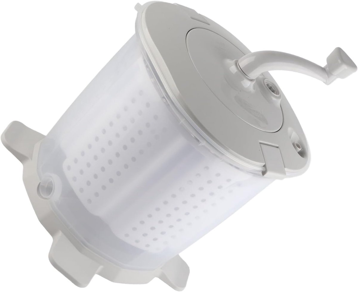 Handmatige Wasmachine Draagbare Wasmachine Snelle Wasbeurten Niet-elektrisch Ontwerp 41 x 35 x 35 cm Nordic Grijs