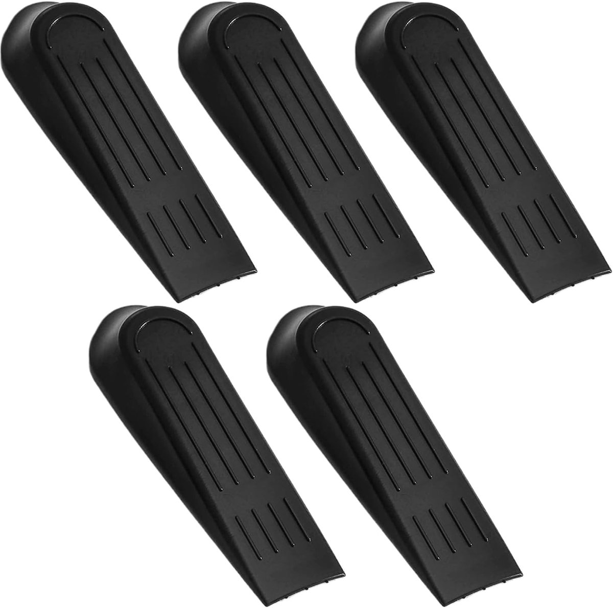Deurstoppers - Deurblokkers Antislip - Deuren Op Hun Plek Houden - Kinderveilig Design - 5 stuks - Grijs