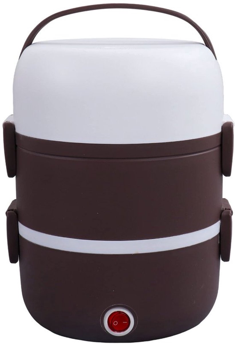 Dailygoods - Elektrische lunchbox - 3 verdiepingen - Voedselverwarmer - 1,2 liter