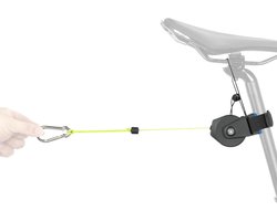 Fiets sleeptouw - Trekkoord fiets - Samen fietsen - Verstelbaar en rekbaar - Tot 230 cm - Zwart
