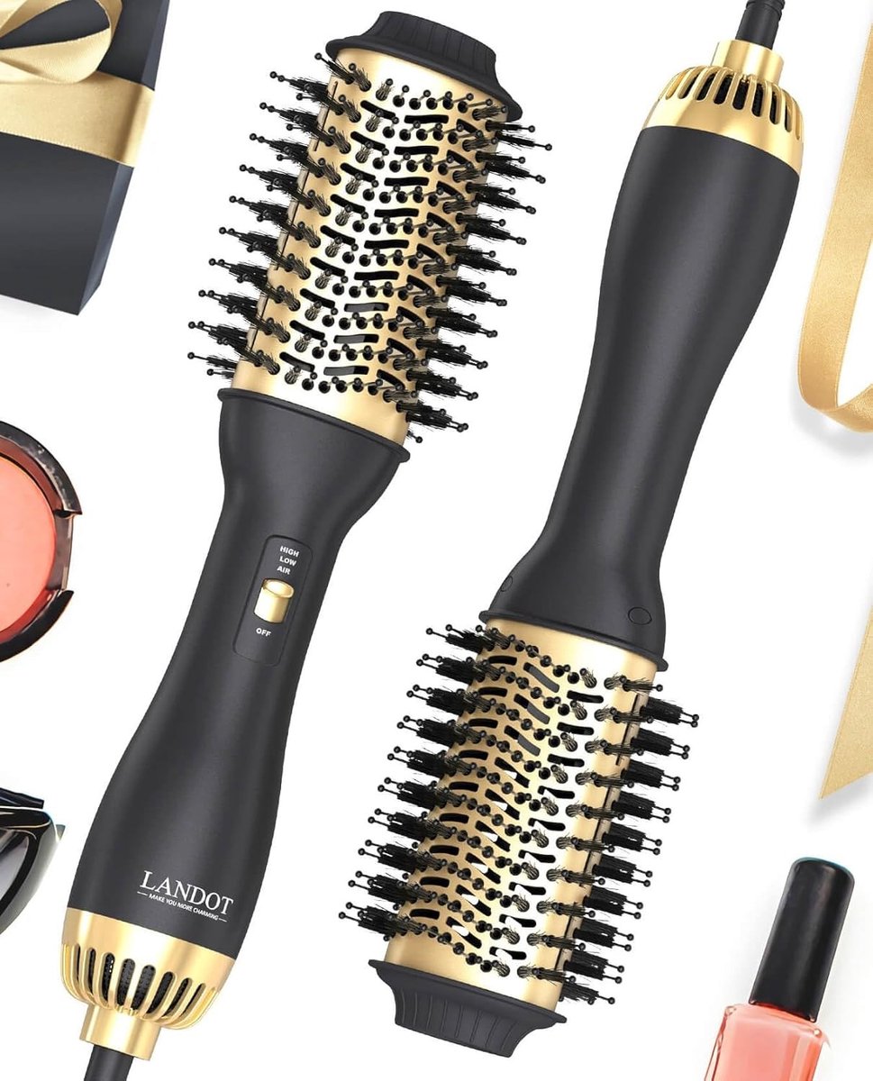 Warmeluchtborstel - Ovale Borstel - One-Step Styling - Professionele Haardroger - Voor Alle Haartypes