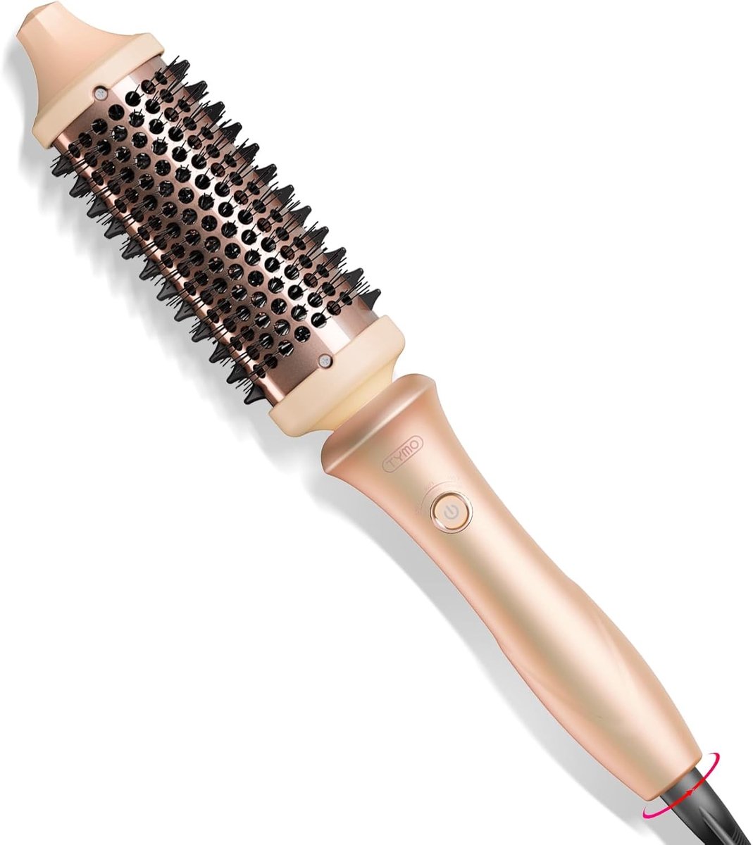 Thermoborstel - Roze - Verwarmde Ronde Krultang - 2-in-1 Haartang - Voor Alle Haartypes