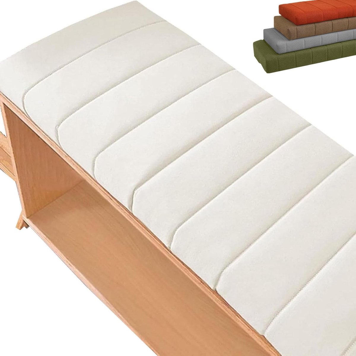 Bankkussen - Zitkussen - Buiten Zitten - Waterdicht & Scheurvast - 100x40cm - Beige