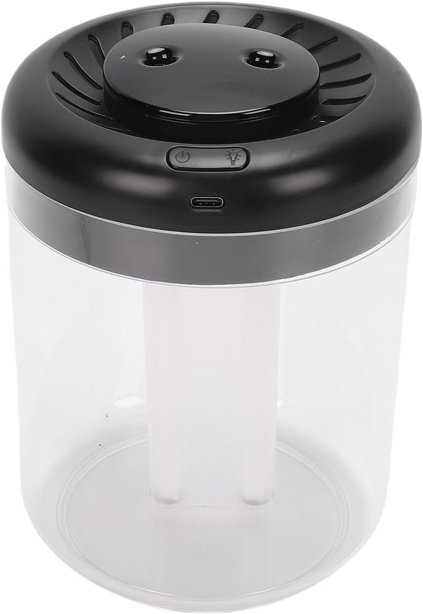 Luchtbevochtiger - Vernevelaar - Droge Lucht Bestrijden - Top Fill Systeem - 2.8 Liter Tank - Zwart