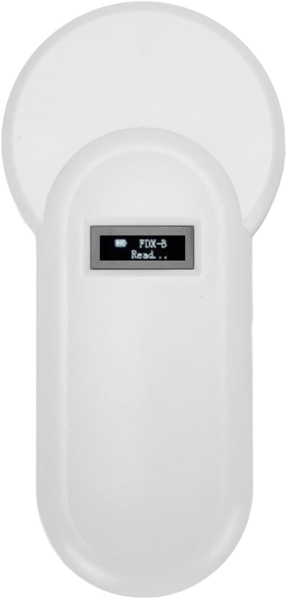Draagbare Chiplezer - Dier Scanner - Dieren Identificatie - Zeer Gevoelig - 165 x 80 mm - Wit