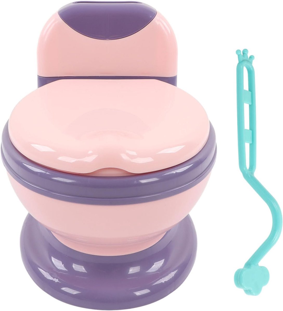 Zindelijkheidstoilet - Peuterpotje Kinderpotje - Zindelijkheidstraining - Groot formaat - 40x19 cm - Roze paars