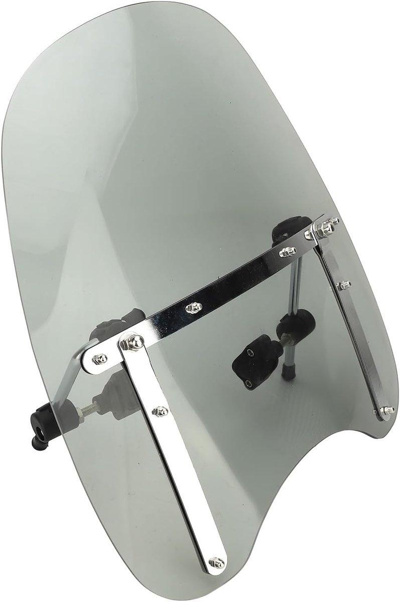 Motorfiets Windscherm - Wind Deflector - Veilige Rit - Krasbestendig Materiaal - 45 x 41 cm - Transparant