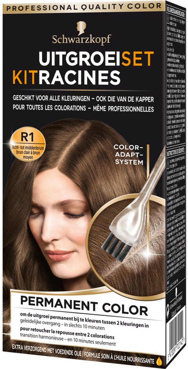 Schwarzkopf UitgroeiSet UitgroeiSet Lichtbruin tot Middenbruin