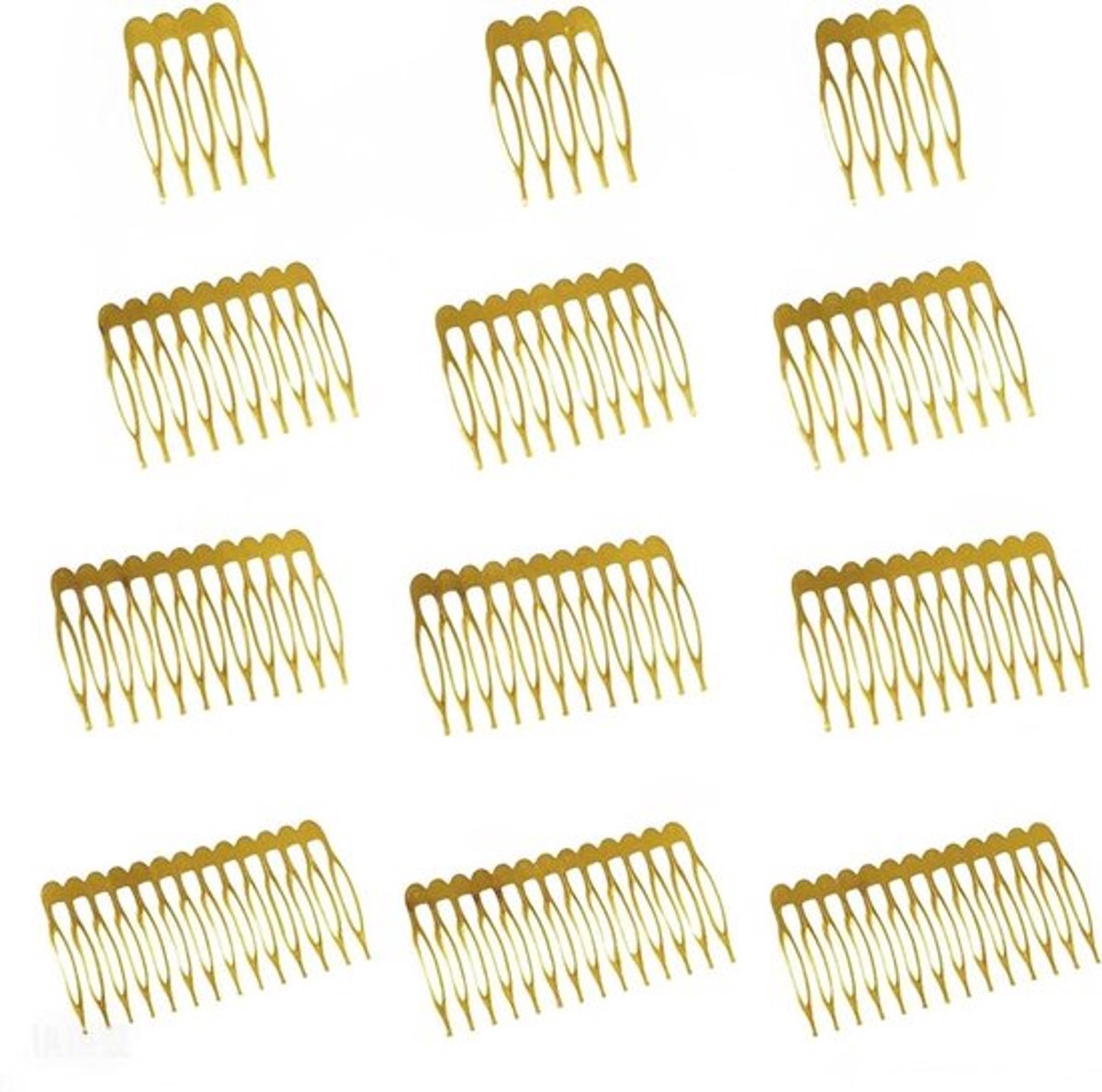 Metalen Zijkammen Set van 12 stuks voor Haarstyling en - Inovra Plus