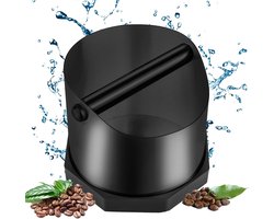 Koffiedik Bak - Koffie Klopbak - Espresso Bereiden - Verwijderbare Klopper - 12 cm - Zilver