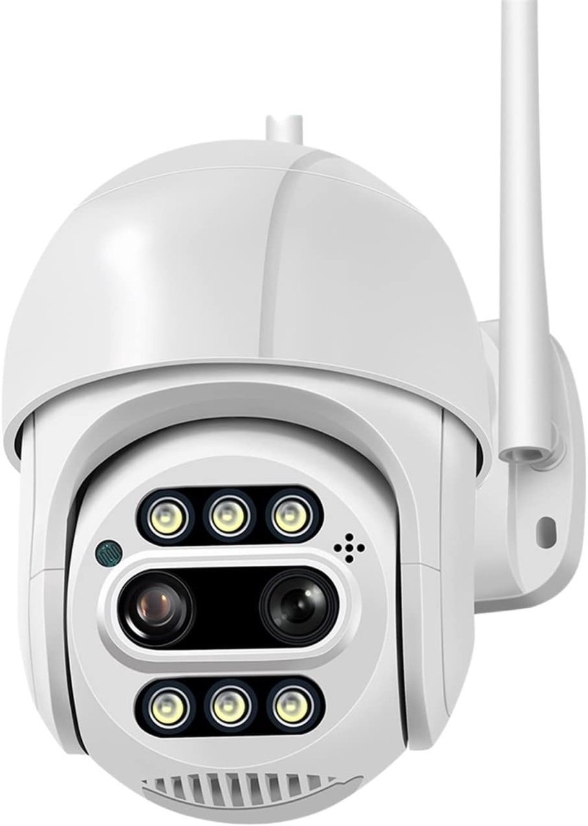 Beveiligingscamera - IP Camera PTZ Camera - Huis Bewaken - Dubbele Lens - 8MP - Universeel