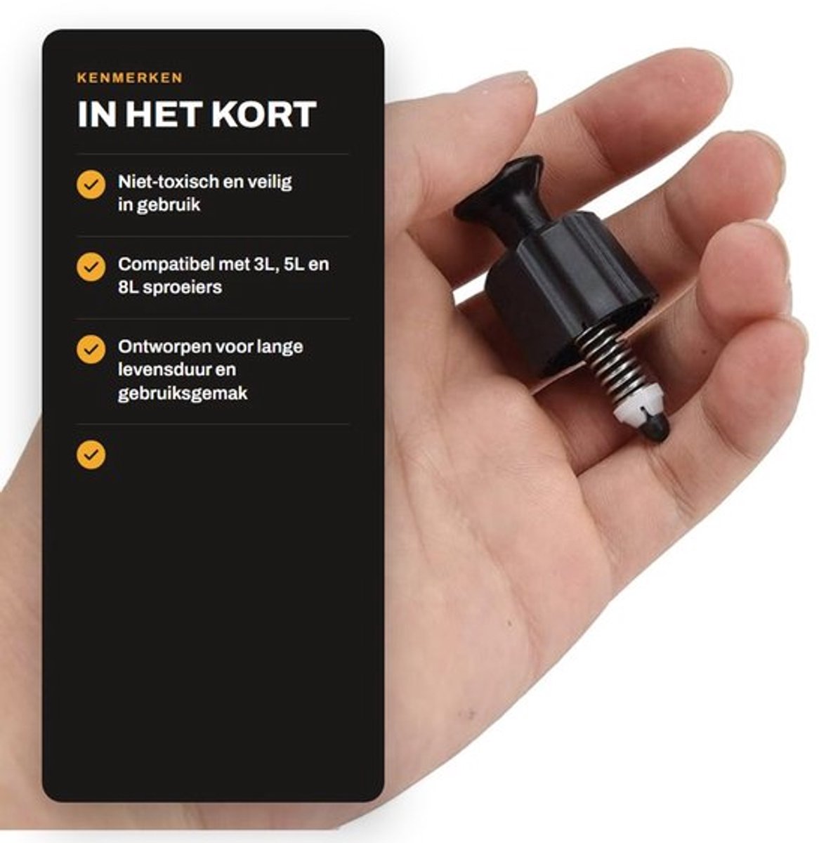 Duurzaam drukkonnictVentiel voor veilige dagelijkse gebruik