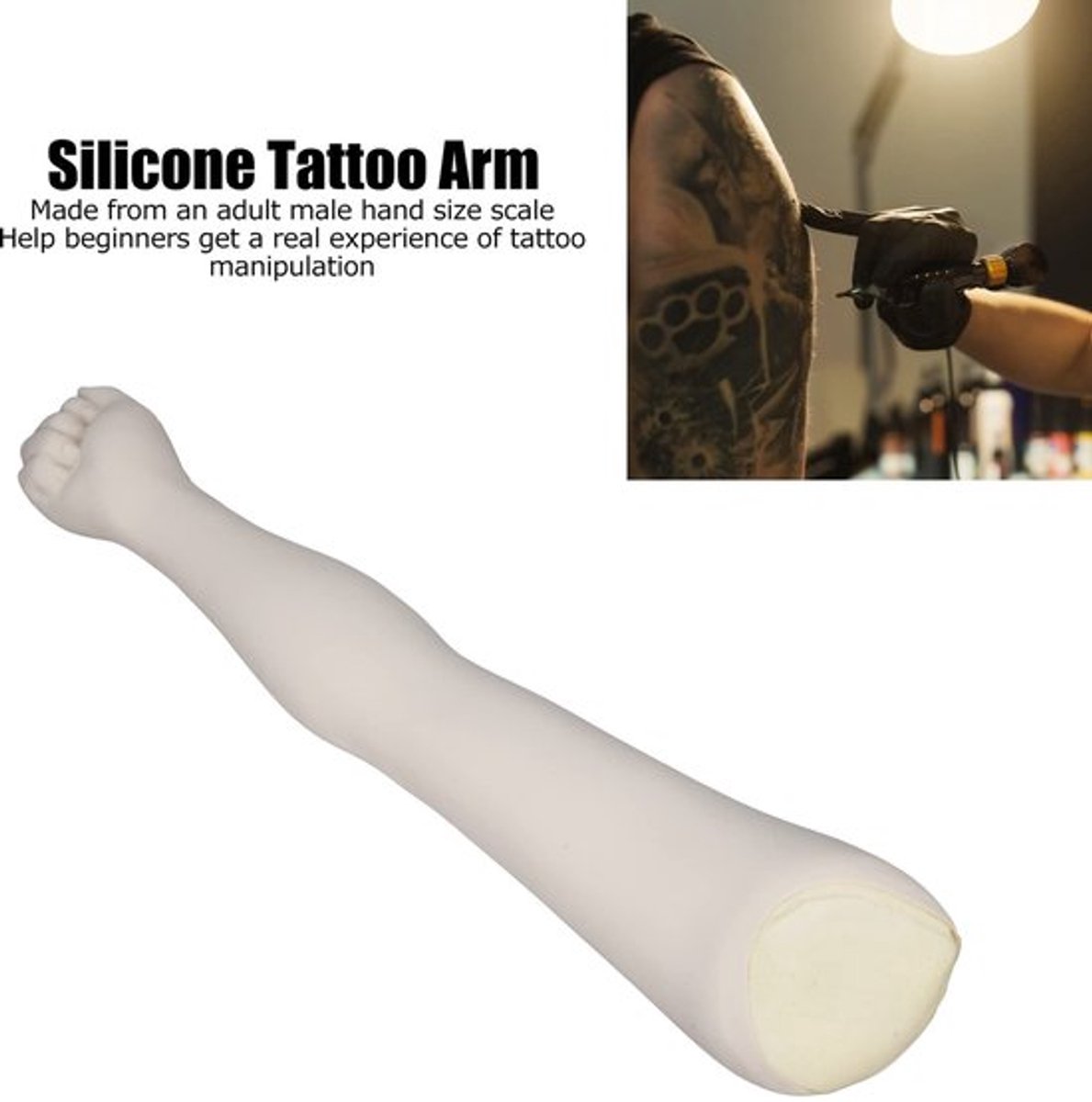 Dailygoods - Tatoeage Praktijk Nep Arm - Zachte Siliconen - Hoge Simulatie - 63 cm