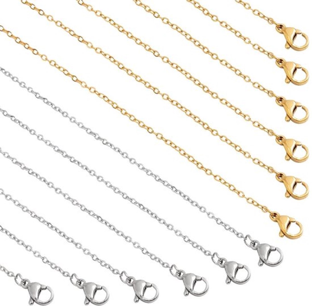 Stalen kettingen voor sieraden maken - Zeynomax - 20 stukken