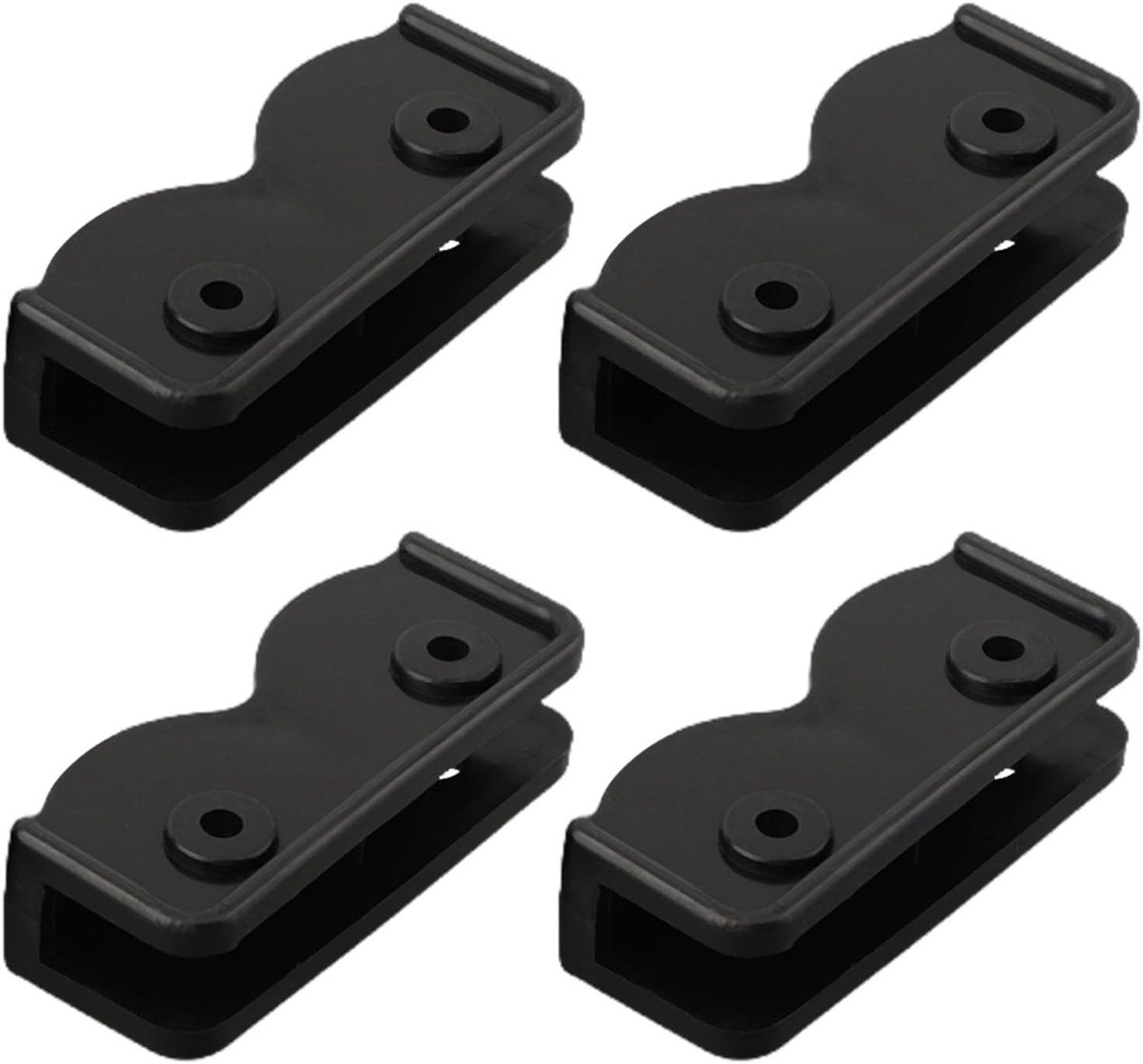 Tent Frame Connectoren - Luifel Onderdelen - Buiten Activiteiten - Sterke Plastic Bouw - 4 Stuks - Zwart