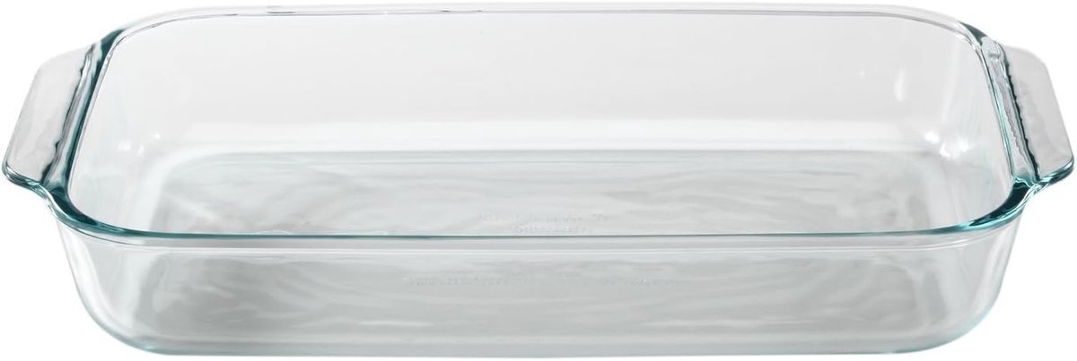 Glazen Bakplaat Ovenschaal Rechthoekig Gebakken Gerechten Maken Niet-poreus Glas 23 x 33 cm Helder
