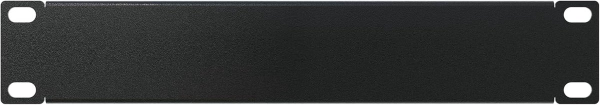 Blindplaat Rack - Montageplaat Netwerkkast - Serverruimte Organisatie - Verbetert Koelefficiëntie - 1U 10 inch - Zwart