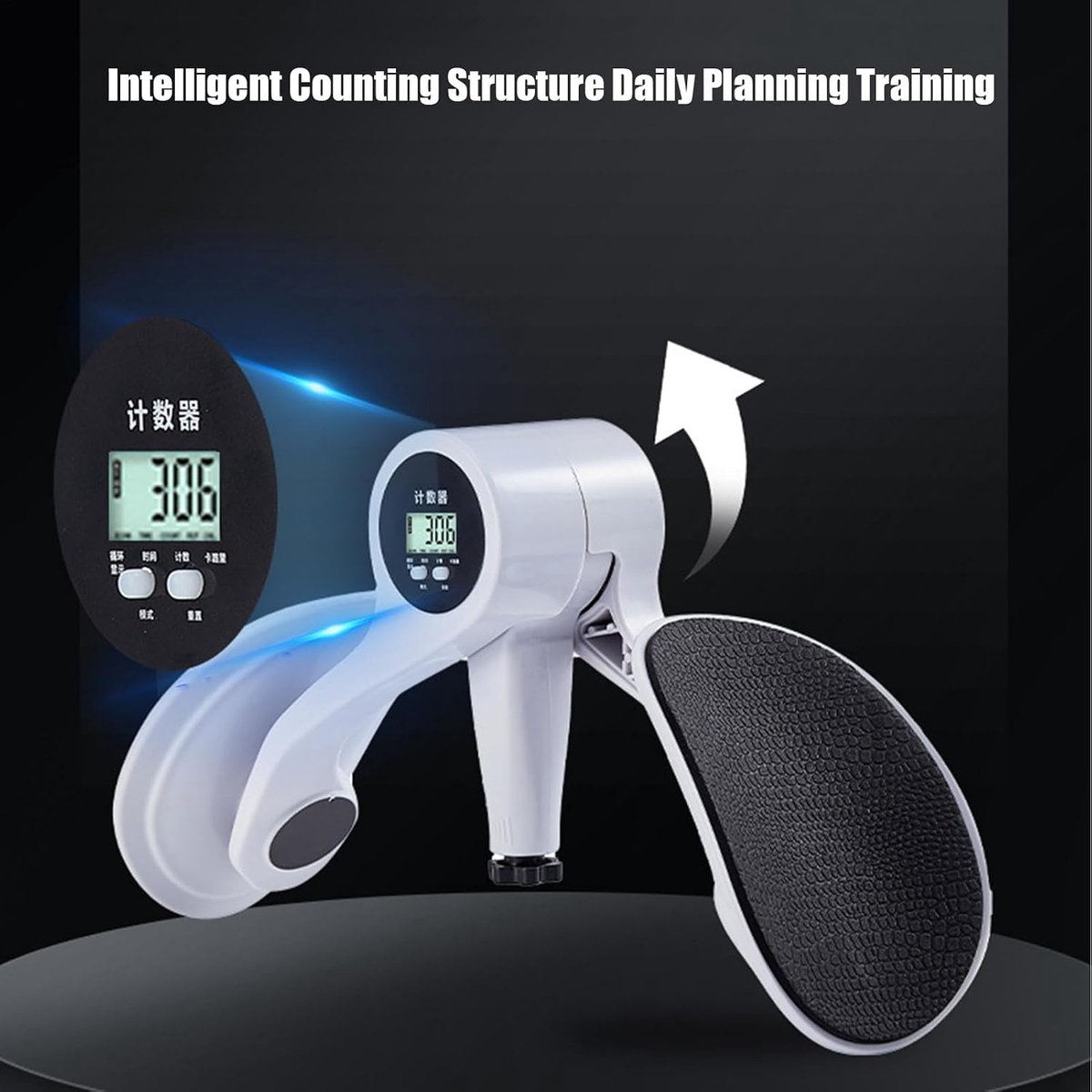 Bekkenbodem Trainer - Dij Trainer - Krachttraining Benen - Digitale Teller - 33 cm - Wit