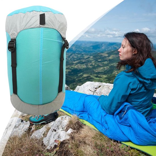 Reis Compressiezakken - Opbergzakken Onderweg - Ruimte Besparen - Waterafstotend Nylon - 5-18 Liter - Blauw — afbeelding 3