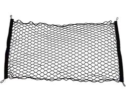 Kofferbaknet - Bagagenet Auto - Kofferbak Organiseren - Zeer Elastisch Gaas - 110 x 60cm - Zwart