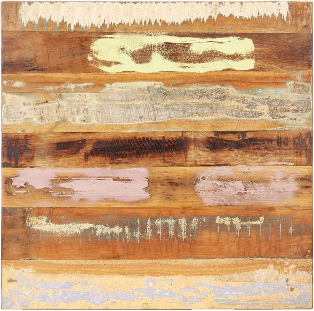 Tafelblad Hout - Houten Plaat Vervangend - Meubels Maken - Massief Oud Hout - 70x70 cm - Niet gespecificeerd