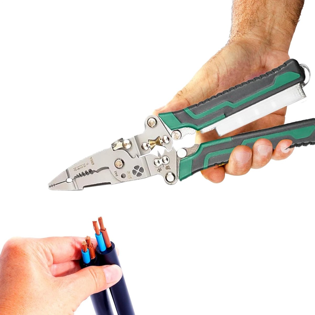 Draadstripper Tang - Kabel Stripper - Elektrisch Werk - Ergonomisch Ontwerp - 21.5 cm - Enkele Kleur