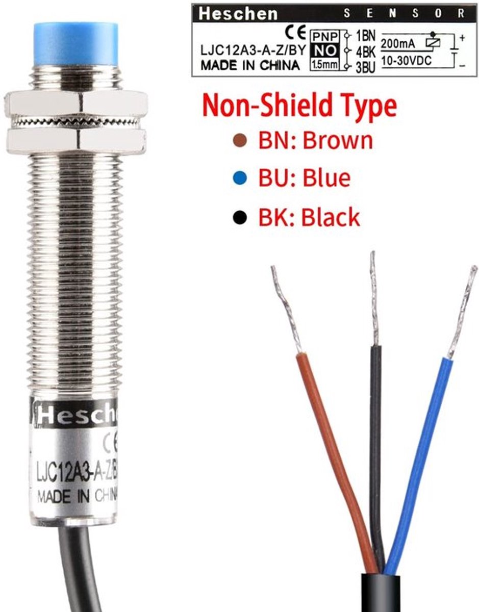 MTTProducts - Capacitive proximity sensor switch - Sensor met 1-5 mm