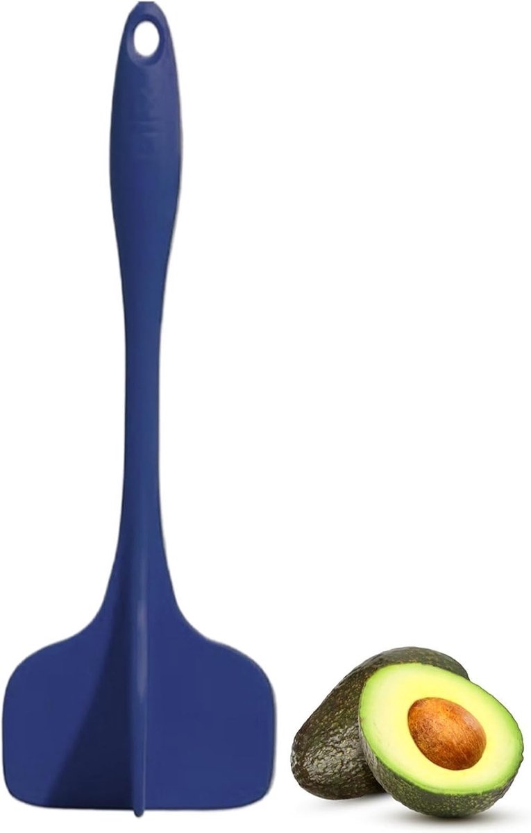 Gehaktmolen Keukenhulpje - Vleesvermaler Handvat - Sausen Maken - Gebogen Vorm - 28 cm Lengte - Blauw
