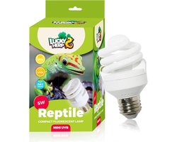 Reptielenlamp UVB 5.0 - Terrarium licht - Natuurlijk gedrag stimuleren - Hoge UVA-UVB uitgave - 5 Watt - Groen