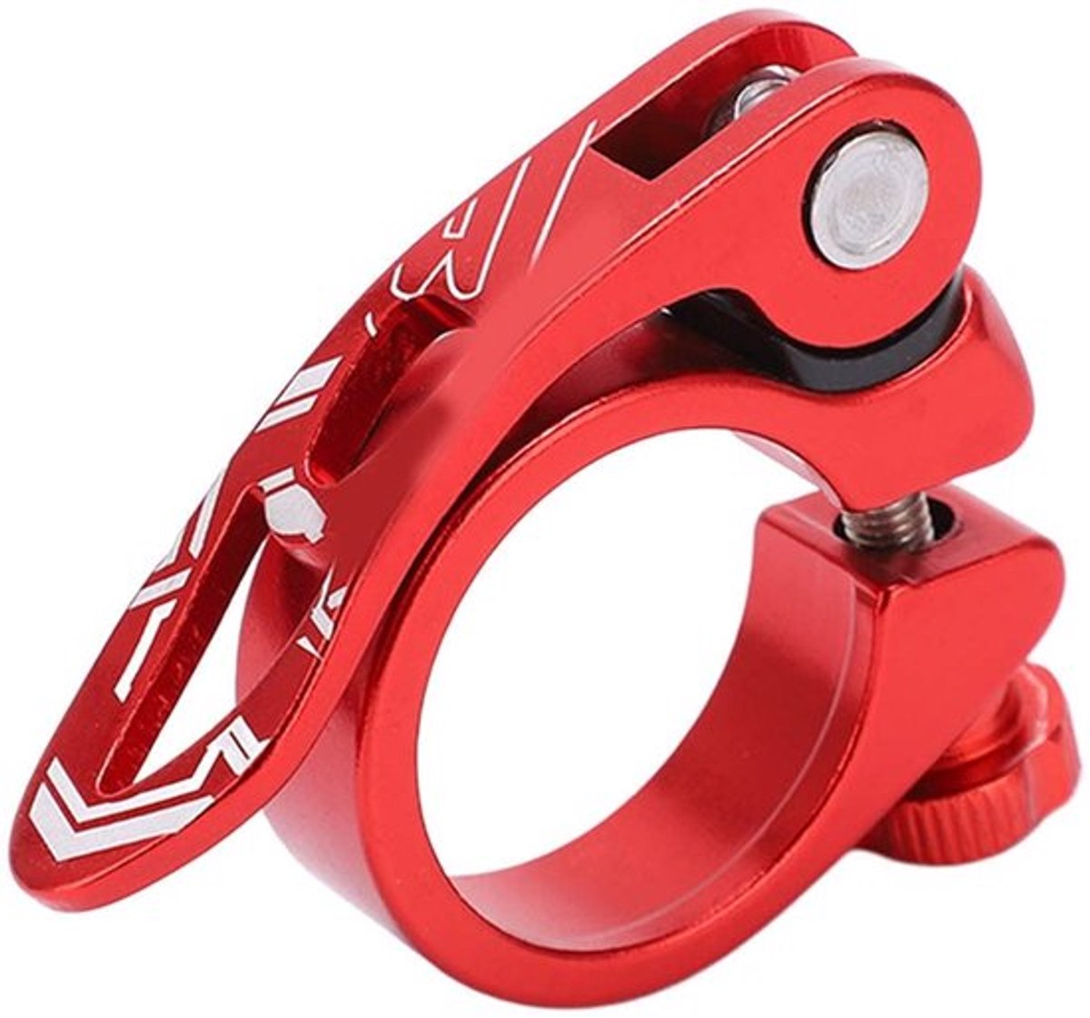 Aladdien - MTB Fiets Zadelpen Klem - Snelle Ontgrendeling - Aluminium - Rood