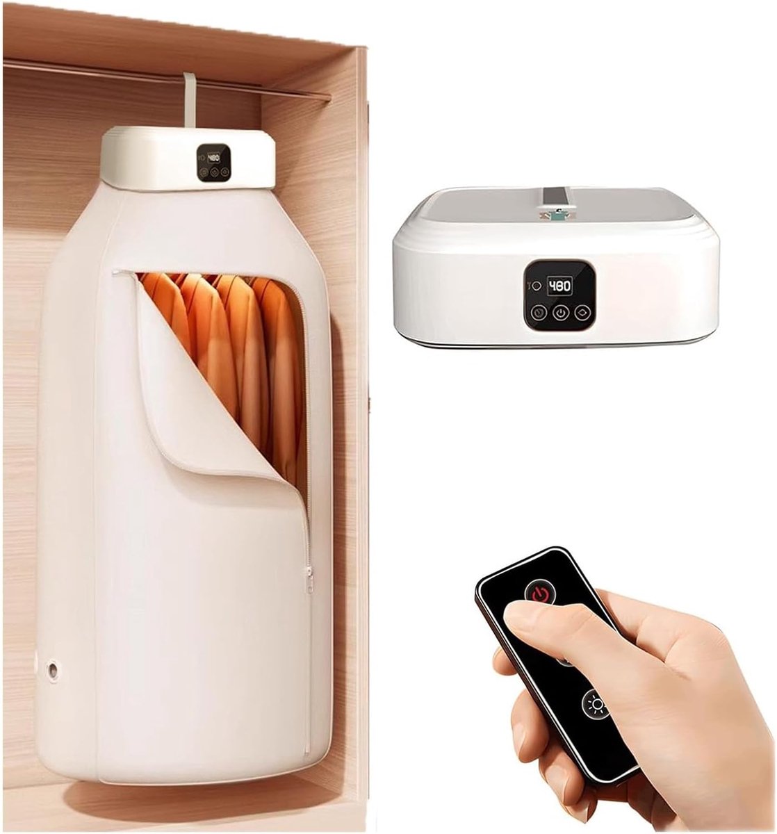 Draagbare Droger Mini Droger Wasdroger Kleding Drogen 360° Hete Lucht 10 kg Capaciteit One Color