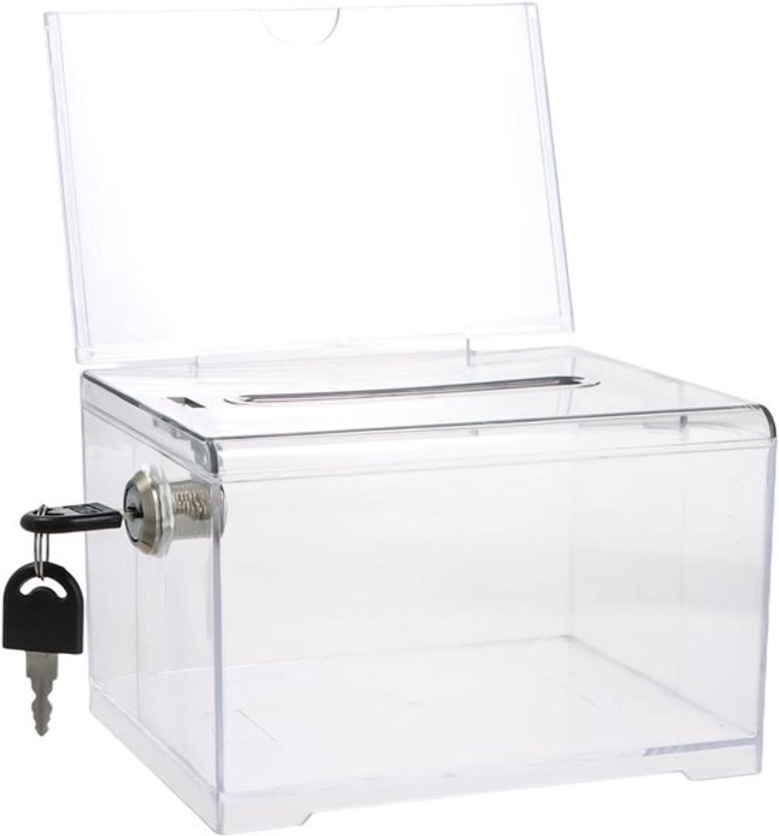 Transparante acryl dispenser box met slot en Allecto Plus