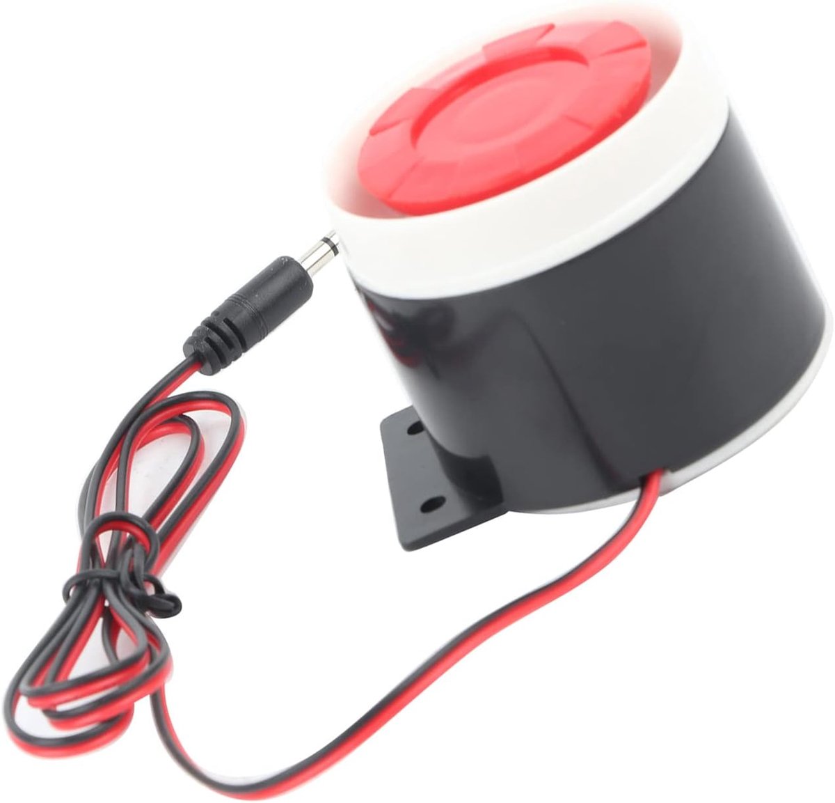 Mini Alarmhoorn - Beveiligingssirene Geluidssysteem - Huis Beveiligen - 110 dB Luid Geluid - 5 cm Diameter - Rood en Zwart