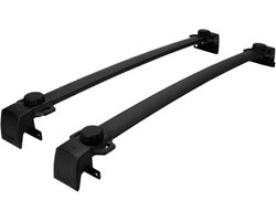 Dakdragers Jeep Compass - Bagagedragers Auto - Vervoer Bagage - Aluminium Constructie - Universeel Verstelbaar - Zwart