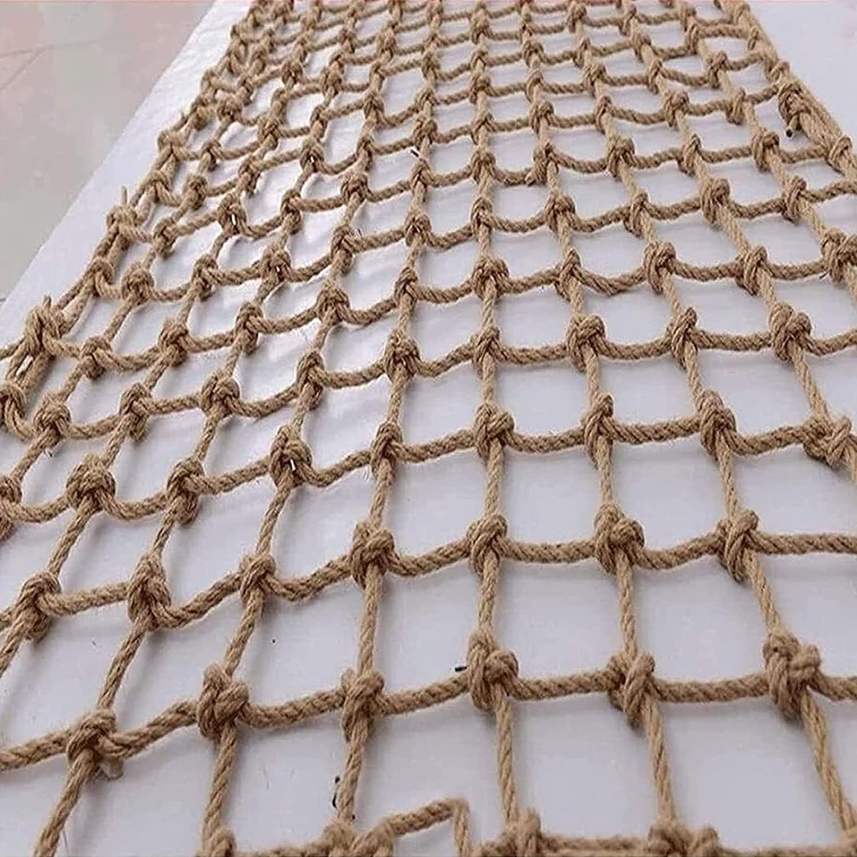 Klimnet voor kinderen - Speelnet - Buiten spelen - Versterkte rand - 1 x 4m - Natuurlijk