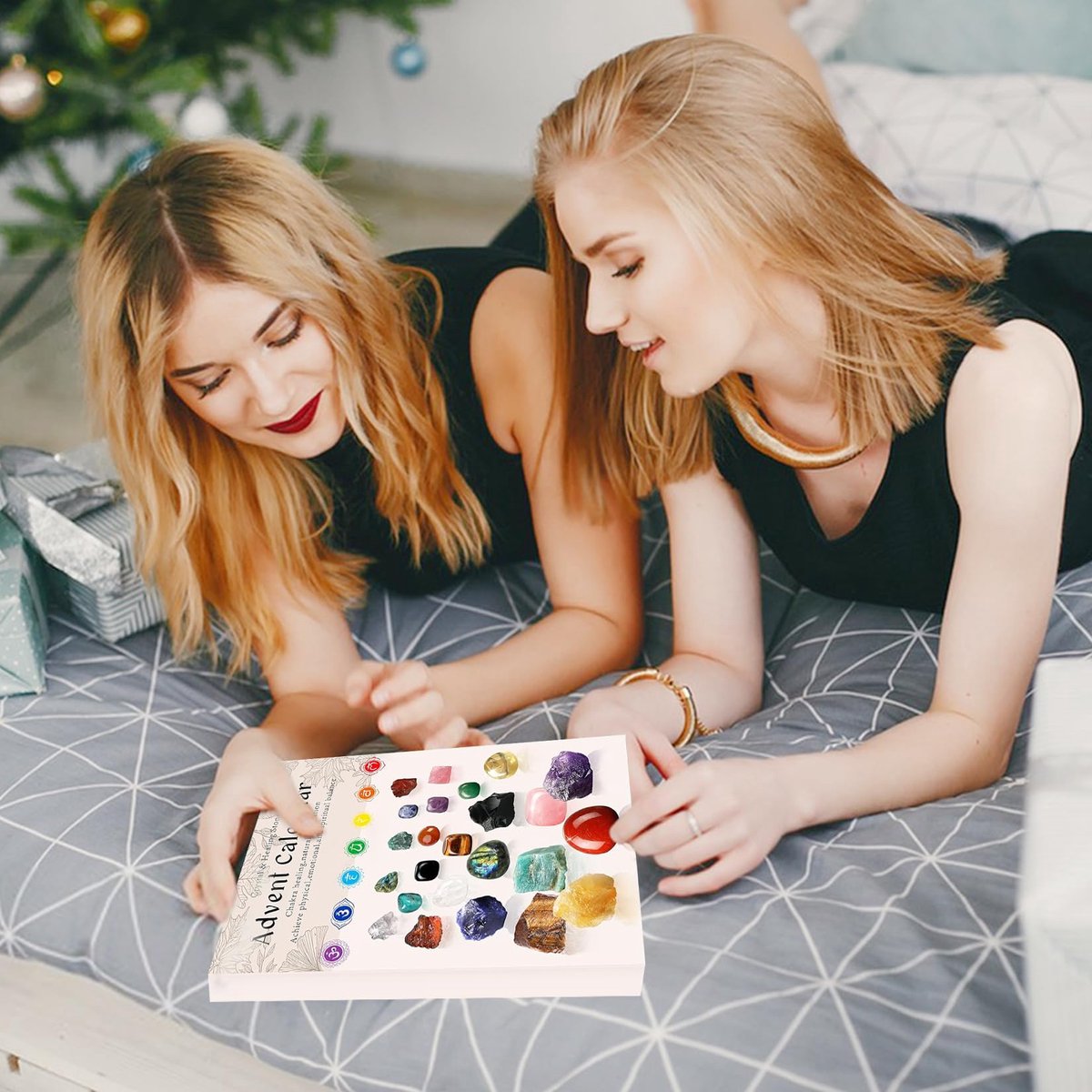 Adventskalender 2026 Vrouwen Kristallen Met 24 Edelstenen Kerst Countdown Cadeau voor Meisjes Jongens Geologie Liefhebbers — cadeau in Hobby - foto 6