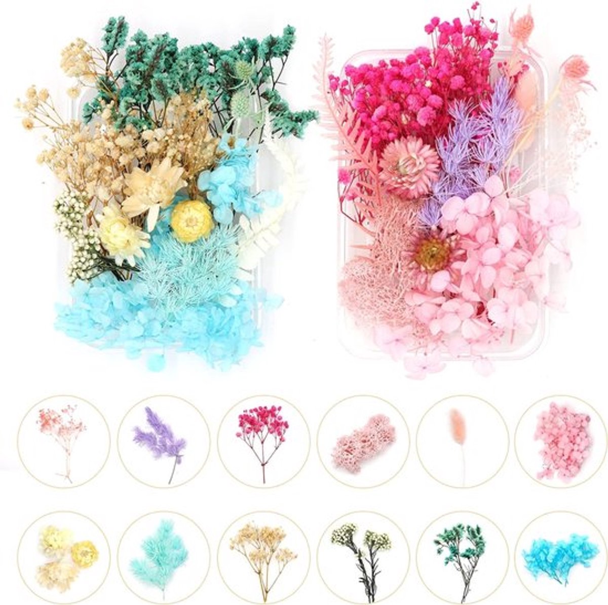 Gedroogde bloemen mix voor epoxyhars