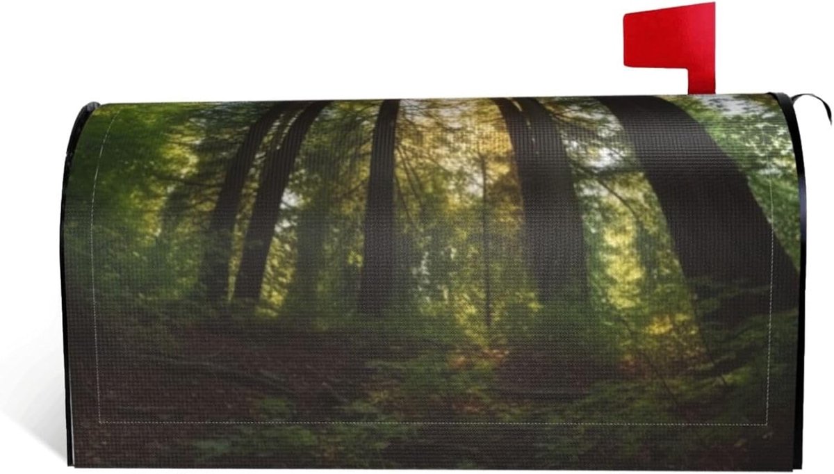 Brievenbus Cover - Brievenbus Wrap - Tuin Decoratie - Magnetische Bevestiging - 533 x 457 cm - Zwart