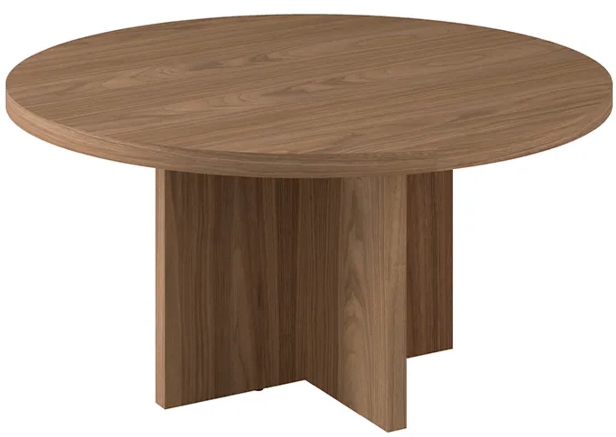 Woonenzo Ravello - Salontafel - Rond - Walnoot - Bruin - Japandi - Scandinavisch