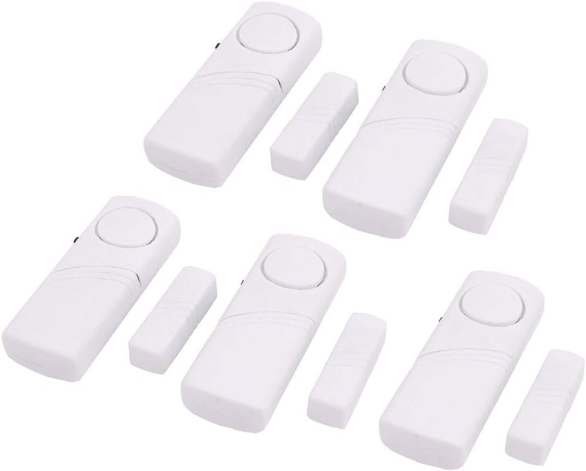 Deur Raam Contact - Magneetschakelaar Alarm - Huis Beveiligen - Draadloze Installatie - 5 Stuks - Wit