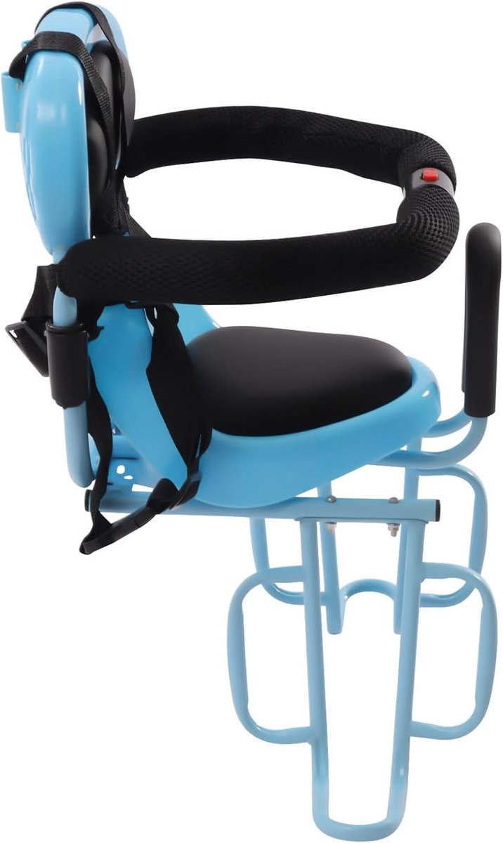 Kinderfietszitje Achter - Kinderzitje Fiets - Veilig Fietsen - Verstelbare Voetsteunen - 6M-6J - Blauw