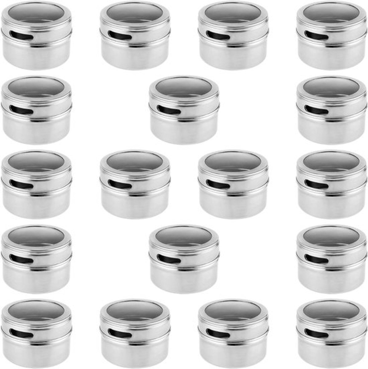18 x 113 ml magnetische kruidenpotjes Inovra Plus