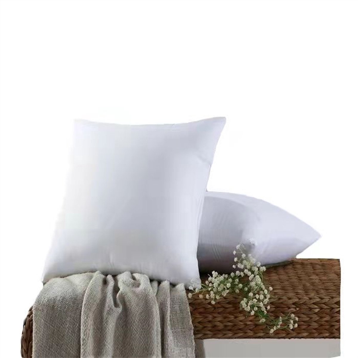 Allecto - Kussen - Klassieke Effen Kleur - Zacht - 45x45cm - PP Katoen Vulling - Gezondheidszorg
